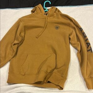 Ariat Brown Quarter-Zip Sweater with Mock Neck